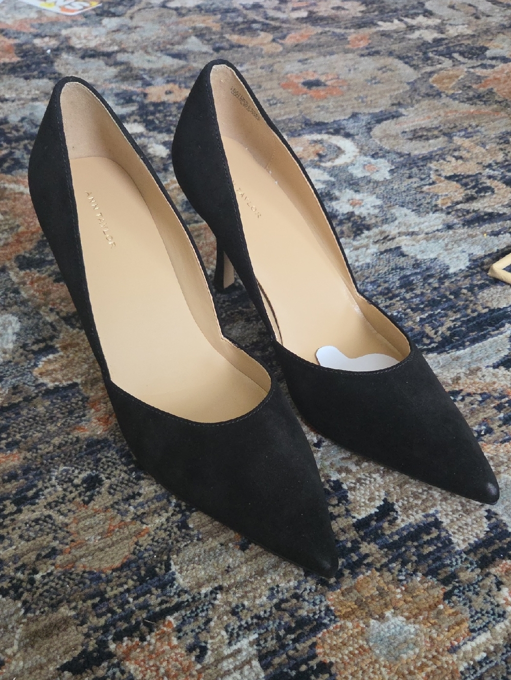 Ann Taylor Azra Black Pointed-Toe Pumps